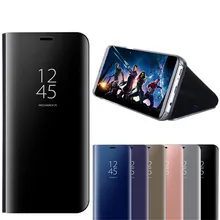 Mirror Flip Case For Samsung Galaxy J4 2018 Luxury Clear View PU Leather Cover For Samsung J6 2018 Phone Case for Galaxy J6 2018 Mirror Flip Case For Samsung Galaxy J4 2018 Luxury Clear View PU Leather Cover For Samsung J6 2018 Phone Case for Galaxy J6 2018