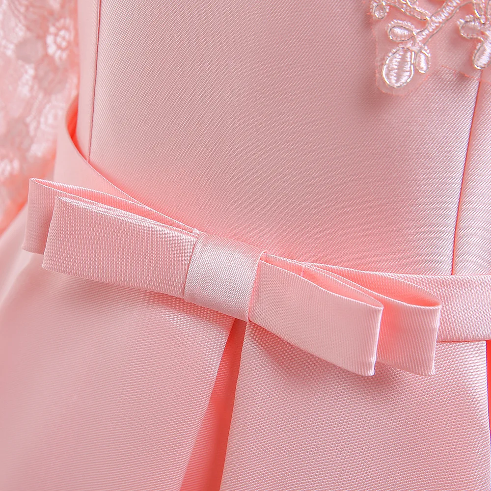 Новое платье принцессы на день рождения для девочек, банкетное платье с лямками на плечах, платье с цветочным узором для девочек на свадьбу