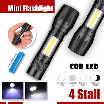 

Mini T6 COB LED Flashlight Torch USB Lamp Zoomable Pocket Penlight Light 30000LM LED Torch Light linterna Ultra Bright torch