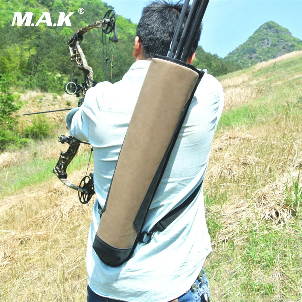 

Pure Leather Arrow Bag 58x13 cm Super Fiber Arrow Quiver to Hold Arrows for Outdoor Archery Bow Hunting Shooting