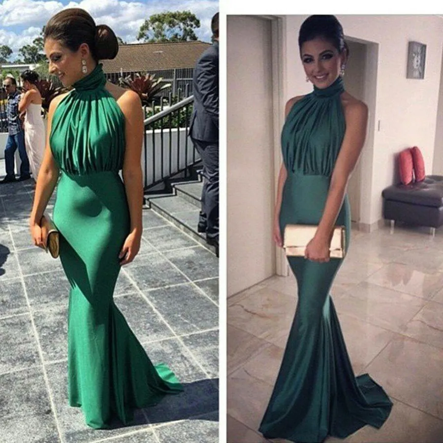 sexy halter cocktail prom dress
