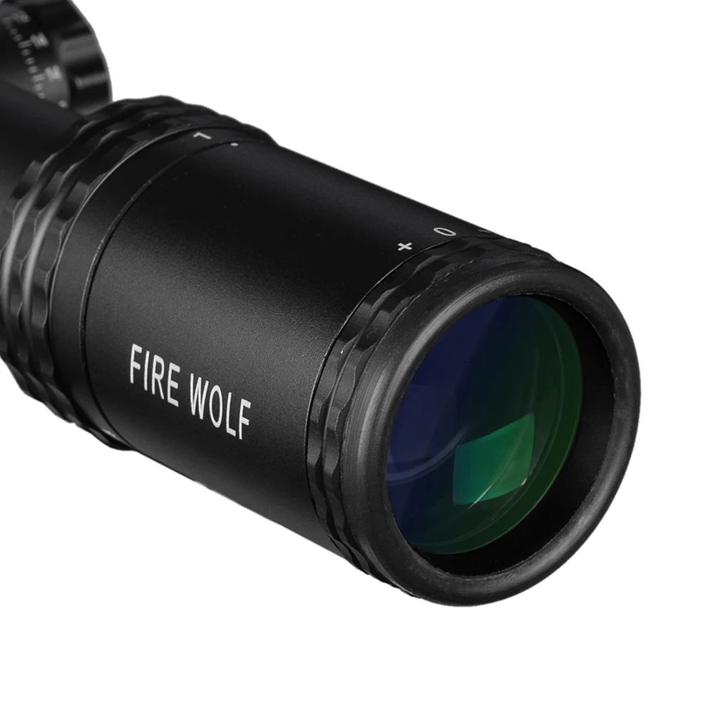 FIRE WOLF 1-4X24E оптические Прицелы Охотничьи красные точечные прицелы компактный прицел с подсветкой сетка w/крепления для AR15 AK