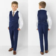 Новое поступление для мальчиков Наряд максимумом нагрудные Детские костюмы одежда, выполненная на заказ комплект из 3 предметов костюмы для выпускного(куртка+ брюки+ галстук+ жилет) 021