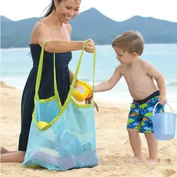 Новая летняя повседневная Пляжная сумка в сеточку портативная переносная пляжный мяч для хранения сумки на плечо