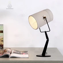 Лофт Стиль минимализм современная ткань тени складной стол свет офисный стол лампа Студент чтение Лампы для мотоциклов исследование лампы fashion lights