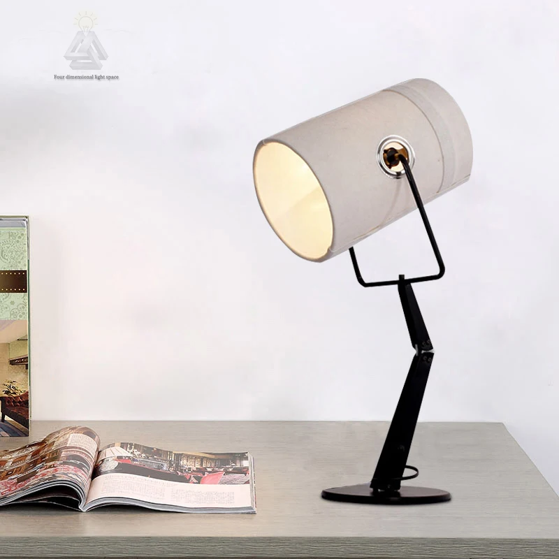 Loft Style Minimalism Modern Cloth shade Folding Table Light Office