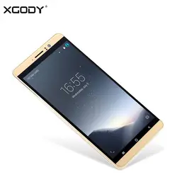 XGODY 3g Dual Sim смартфон 6 дюймов Android 5,1 мобильный телефон MTK6580 4 ядра 1 ГБ Оперативная память 8 GB Встроенная память 2500 mAh Wi-Fi gps телефоны Celular