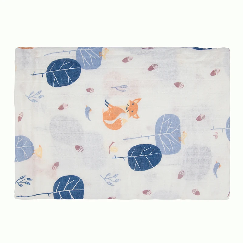 Baby Blanket Breathable Muslin Wrap Newborn Bamboo Cotton Baby Swaddle
