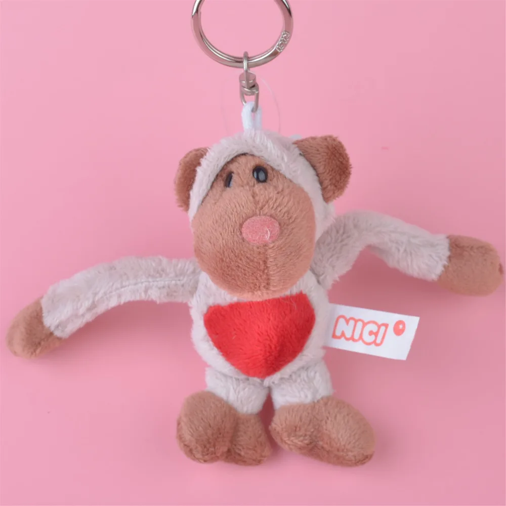 1 шт. светлая цветная обезьяна маленькая плюшевая подвесная игрушка Детская