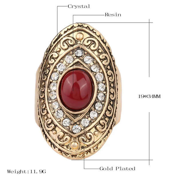 Buy Antique Peacock Ring With Matte Gold Plating 210031 | Kanhai Jewels