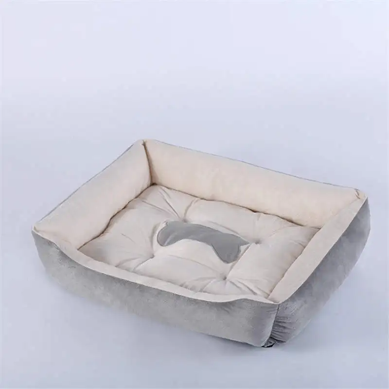Кровать для собак для маленьких, средних и больших, автоматический поводок для собак, домик для собак, теплый хлопок, кровати для щенков, кошек, для чихуахуа, йоркширского, золотого цвета, большая кровать для собак - Цвет: 04