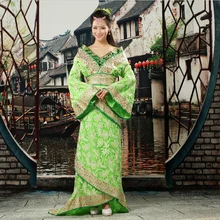 Новое поступление зеленый китайский древний Infanta платье в народном стиле фото костюм династии Тан платье принцессы для косплея один размер 081307