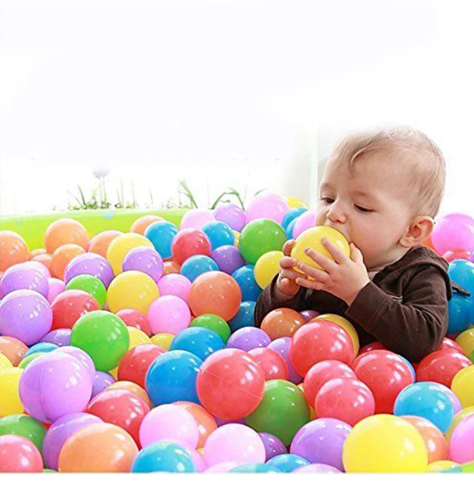 7CM100PCS Colorful Ball Soft Plastic Ocean Balls Bal Funny Baby Kid Swim Pit Toy Water Pool Toys For Children Ocean Wave Ball