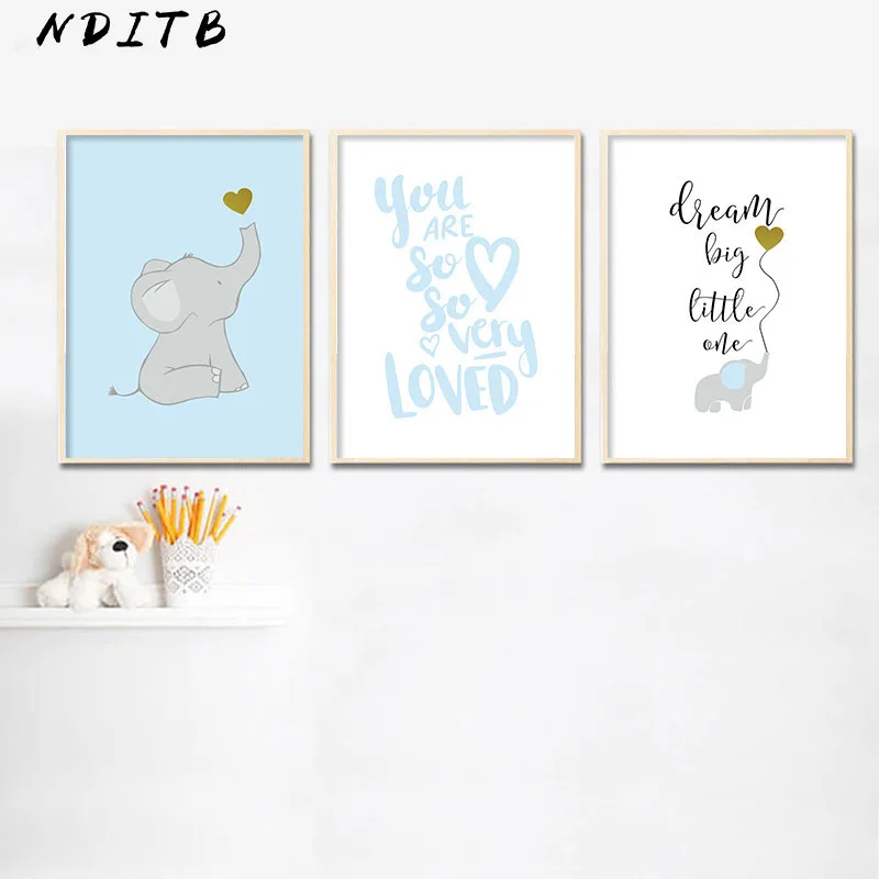 

NDITB Minimalist Cartoon Canvas Posters Nurser Wall Art Print Painting Nordic Kids Decoration Pictures Baby Children Room Decor