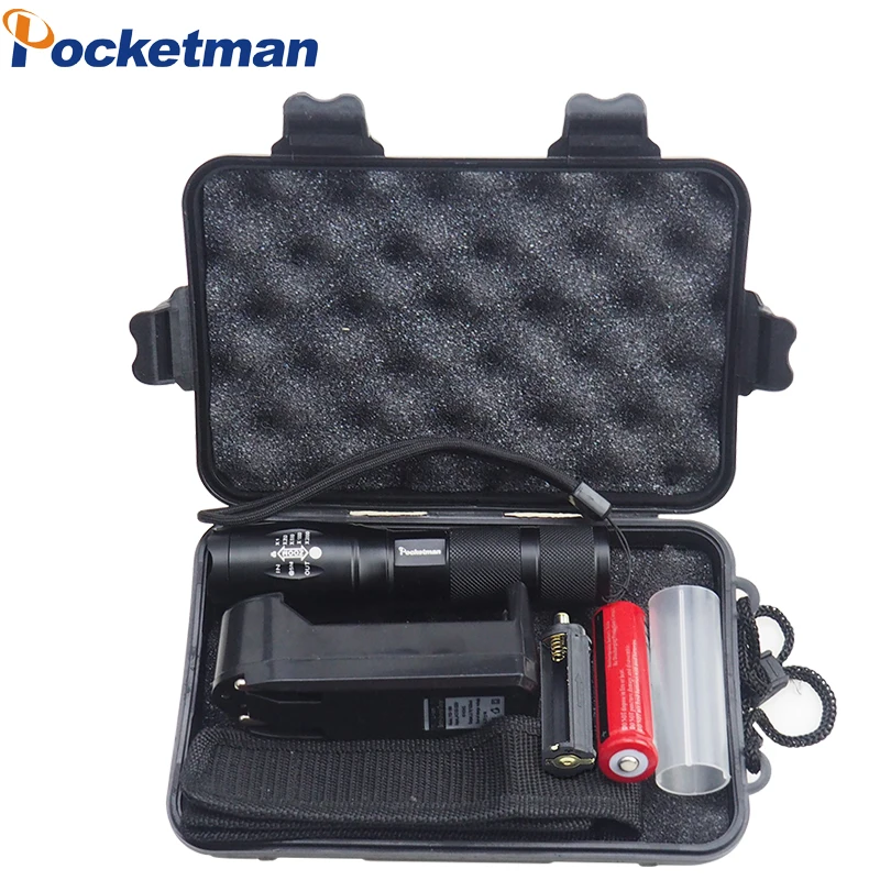 

LED flashlight Tactical Flash Light 5000 Lumens XM-L2 T6 Zoomable 5 Modes Aluminum Lanterna LED Torch Flashlights For Camping