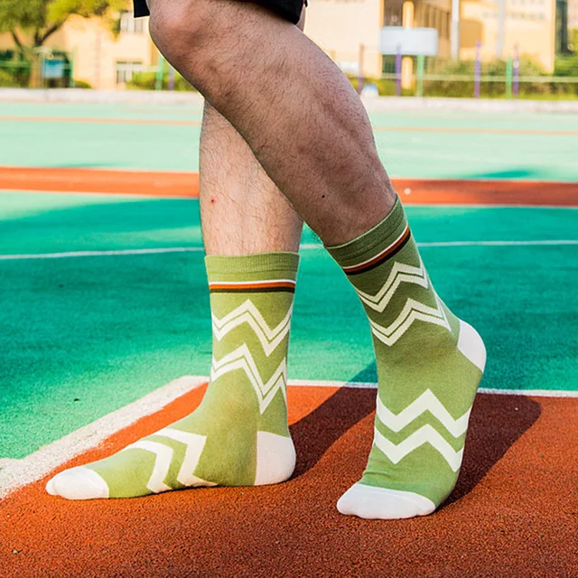 Buy 5 Pairs/Lot 2017 New Men Socks Casual Stripes