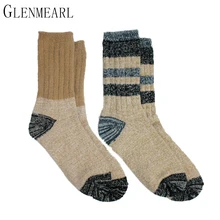 Fashion Women Boot Socks Hosiery Upscale Brand Fall Winter Soft Warm Thick High Quality Striped Compression Ladies Boot Socks