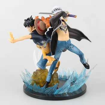 

Japanese Anime One Piece Figures The straw hat Pirates Monkey D Luffy & Trafalgar Law 5th Anniversary Edition Action Figure