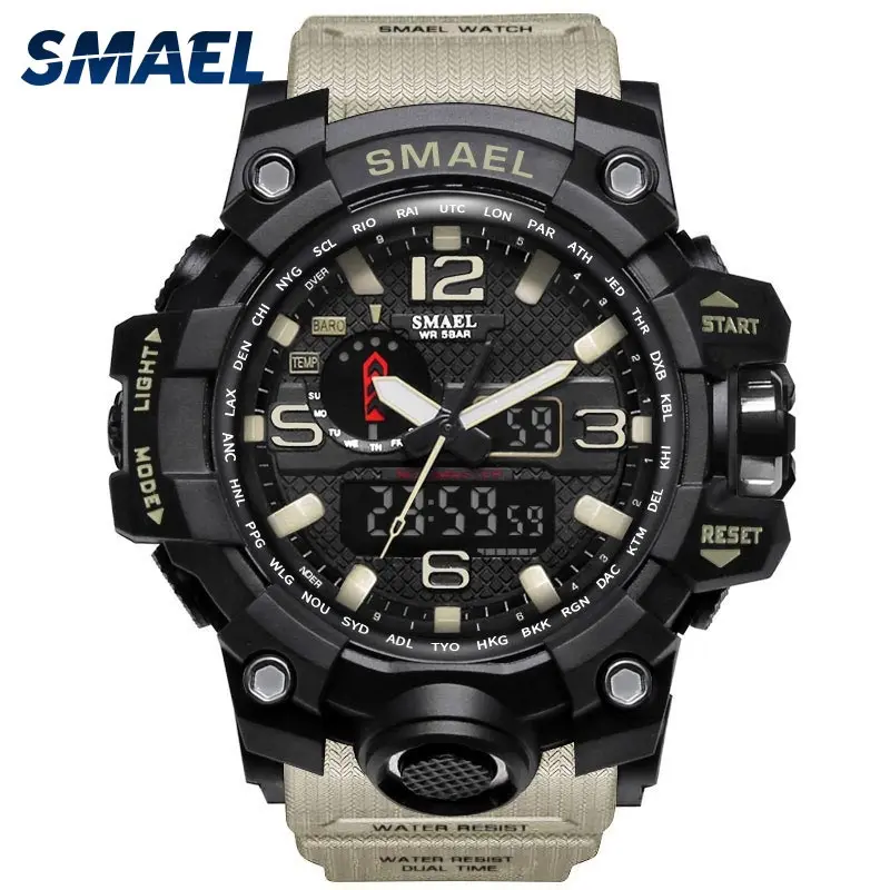 

Men Military Watch 50m Waterproof Wristwatch 2019 Quartz Clock Sport Watch Male relogios masculino 1545 Sport Watch Men S Shock