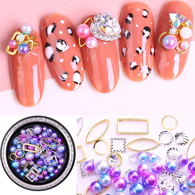 MORDDA Nail Jewlery For Nail Design Glitter Jewelry Glass Charm Diamond Nail Art Decoration 3D Nail Art Decoration For Manicure