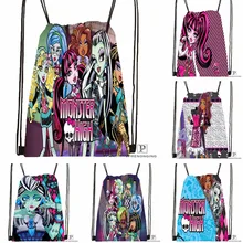 CustomMonster Высокая походная сумка на шнурке милый рюкзак для детей(черная спинка) 31x40 см#180531-04-14