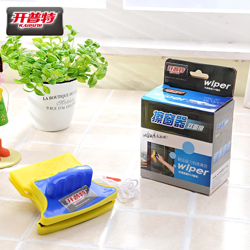 Double faced glass cleaner glass wipe glass scraper clean the