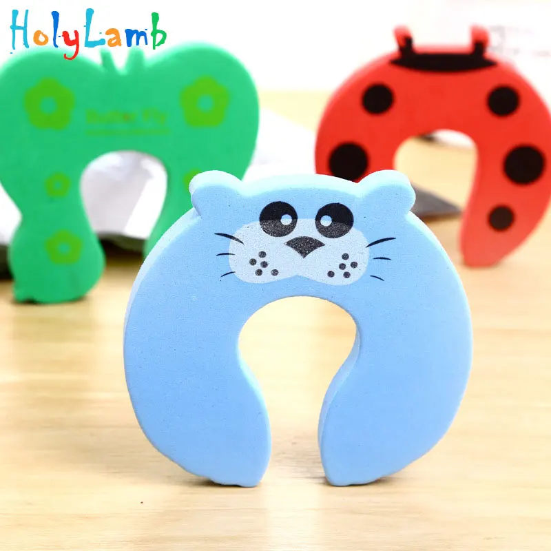 5Pcs/Lot Protection Baby Safety Cute Animal Security Card Door Stopper Baby Newborn Care Child Lock Protection From Children