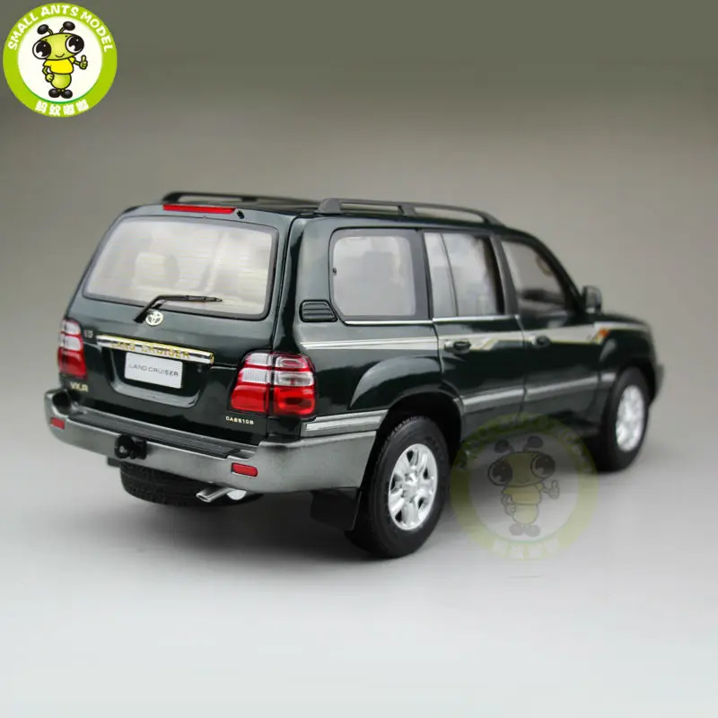 1/18 Land Cruiser LC100 литая под давлением модель автомобиля SUV Игрушки для мальчиков девочек Подарки Зеленый