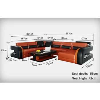 

Latest design furniture factory made living room furniture sets sectional corner modern sofa