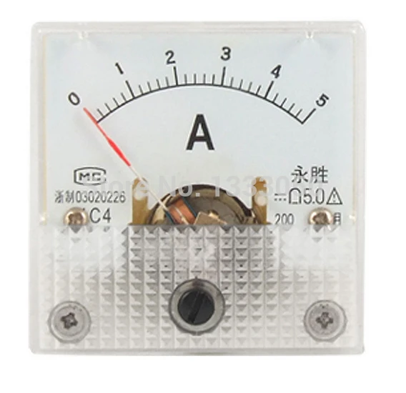 

Free Shipping DC 0-5A Analog AMP Current Panel Mini Meter Ammeter New