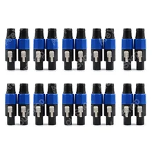 Sale 20 Pcs Lot 4 Pin Speakon Plug Male Speaker Audio Cable Connectors High Quality minijack plug Wire Connector