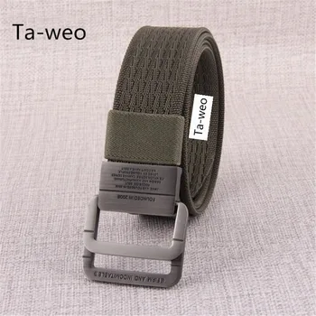 

Men's Military Equipment Tactical Polyester Belt Bicyclic Buckle Canvas Belts for Men High Quality Designer Brand Belt