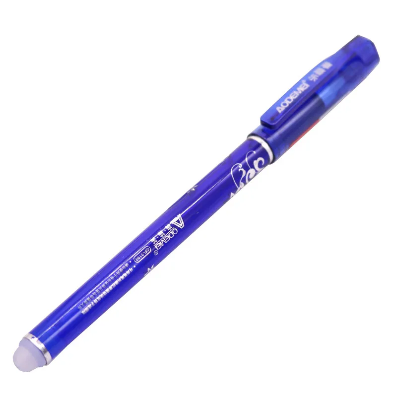 Стираемая ручка 0,5 мм наконечник синий черный Заправка самая доступная гелевая ручка размер 15*1 см самые красивые студенческие канцелярские принадлежности
