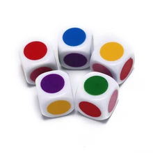 ¡Caliente! Juego de mesa seis caras Color blanco familia partido divertido dados juegos educativos juguetes