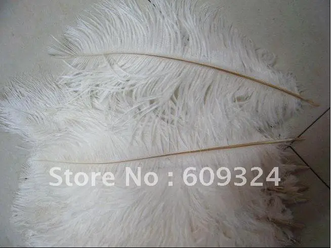 300 шт 10-12 дюймов дешевые белые страусиные перья для свадебного украшения центральный Свадебный цемент