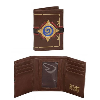 

Embossed Leather Heroes of Warcraft Hearthstone Wallet 3D logo Men's card pack