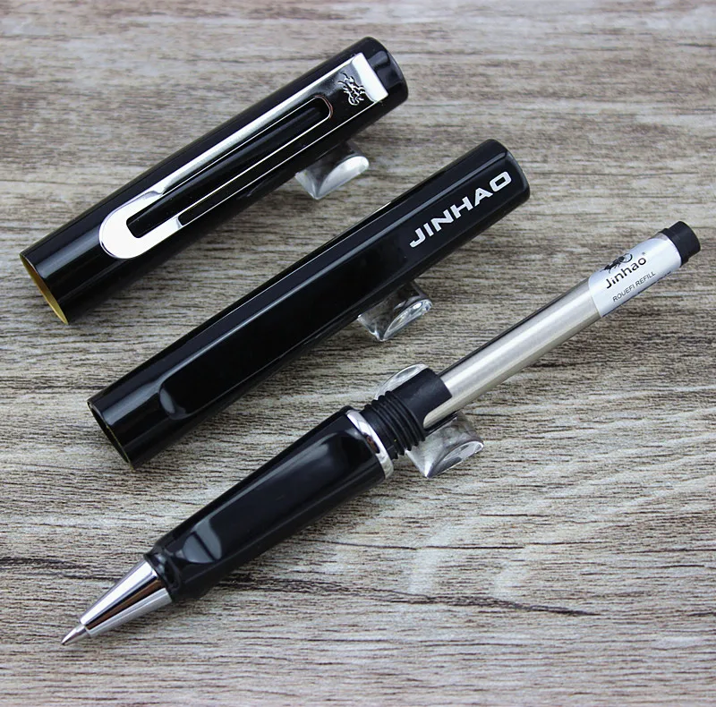 Роскошная Ручка роллер Jinhao 599 черные чернила пополнения бизнес офиса авторучки