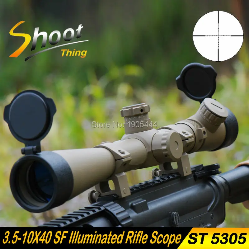 ФОТО ST 5305 Shoot Thing Sniper Hunting Optics Riflescope 3.5-10X40 SF Illuminated Rifle Scope Mil-dot Reticle Telescopic Sight