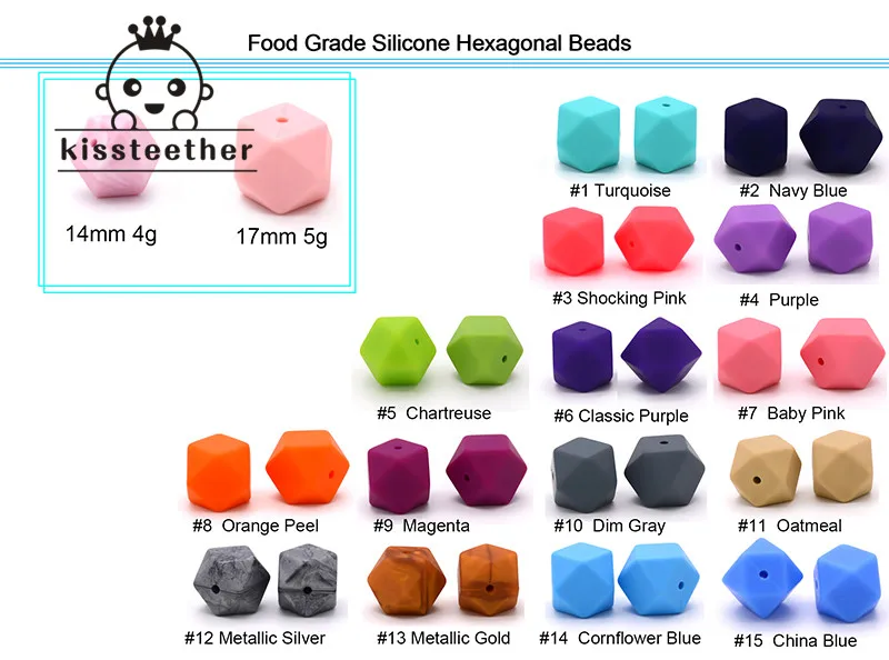 silicone hexagon beads-1