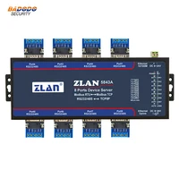 ZLAN5843A 8-портовый RS232 RS485 к Ethernet преобразователю нескольких последовательных устройств, серверный коммутатор Modbus, шлюз для замены ZLAN5800/5840 - изображение