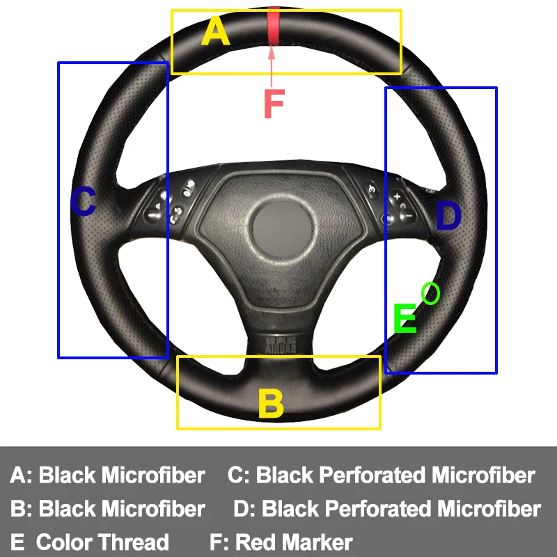 HuiER ручной пошив чехол рулевого колеса автомобиля Volant Funda Volante для BMW E36 E46 E39 Оплетка на руль автомобиля аксессуары