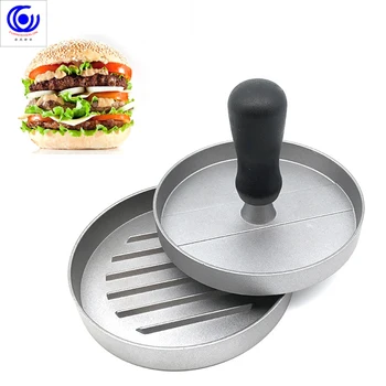 

12cm Hamburg Meat Presser Portable Meatloaf Mold DIY Round Hamburger Beef Grill Non Stick Press Patty Maker Cooking Tools Gadget