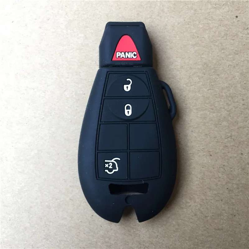 Силиконовый чехол для ключей Fob Dodge Chrysler Jeep Commander Grand Cherokee защитная сумка без