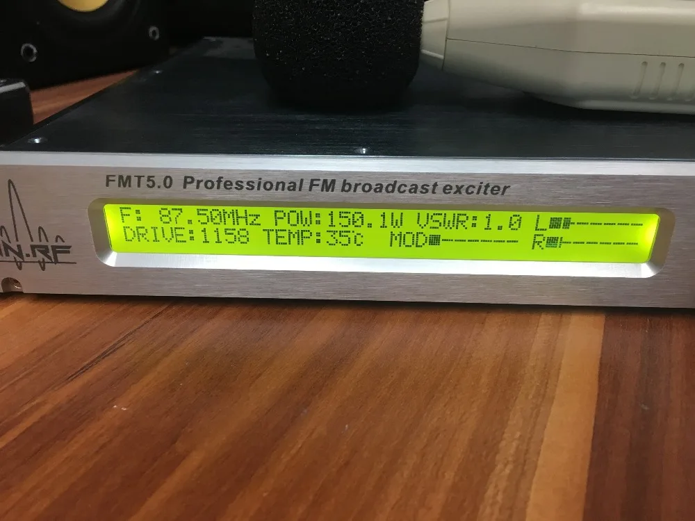 ⁦محطة بث راديو اف ام FMUSER FSN-150 5.0 100W 150W مع DSP Audio وهوائي DP100 وكبل 20Meter RF⁩ - الصورة ⁦4⁩