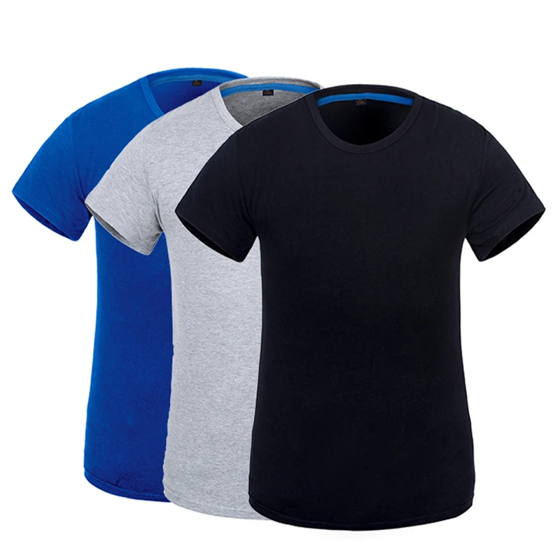 Новое поступление, рабочая одежда, Рабочая Рубашка для работы, летние футболки с короткими рукавами, хлопковая ткань, серый, черный, синий цвет