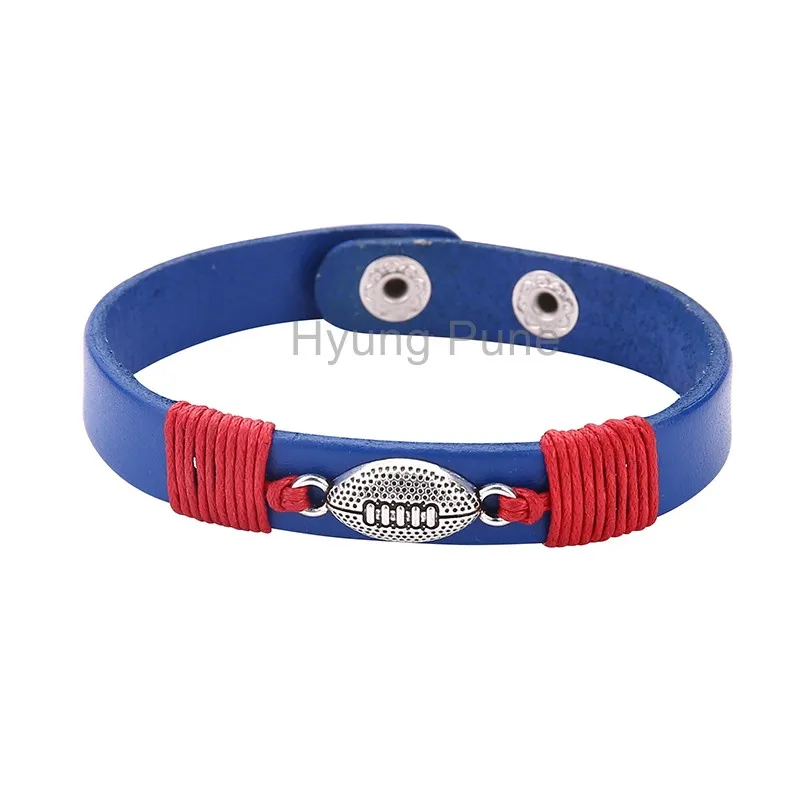 1pcs! Wholesale Jewelry Adjustable Sport Team New York Football Bracelet Fahion Custom Wristband