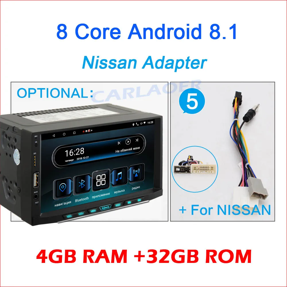 Discount Car Android 8.1 4G RAM 2 Din radio Multimedia Video Player Universal auto Stereo GPS IPS screen For Nissan Hyundai Kia toyata VW 33