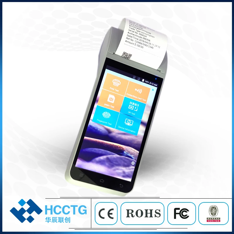 Android9.0 RAM2GB+ROM16GB NFC Smart Mobile 4G Bluetooth Payment Handheld Android POS Device With Pr