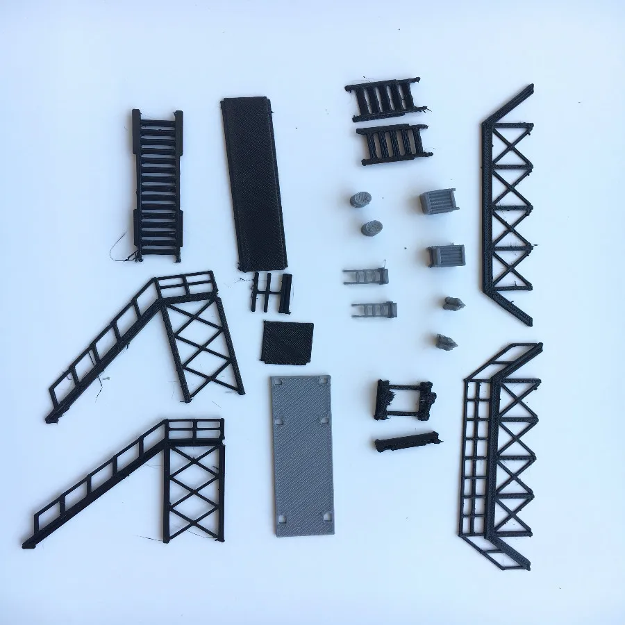 architecture ho scale model train layout  (2)