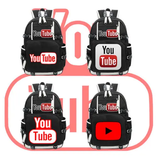 Social Media You Tube Backpack YouTube Backpack Leisure Daily Backpack